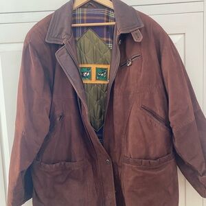 Men's Classic Brown Suede Field Jacket
